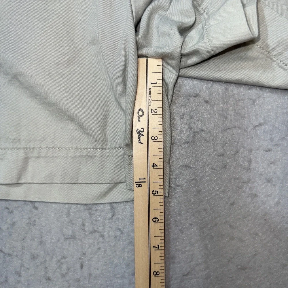 Merona Chino Shorts Women 16 Khaki‎ Excellent Cotton Mid Rise Fit 1 Casual